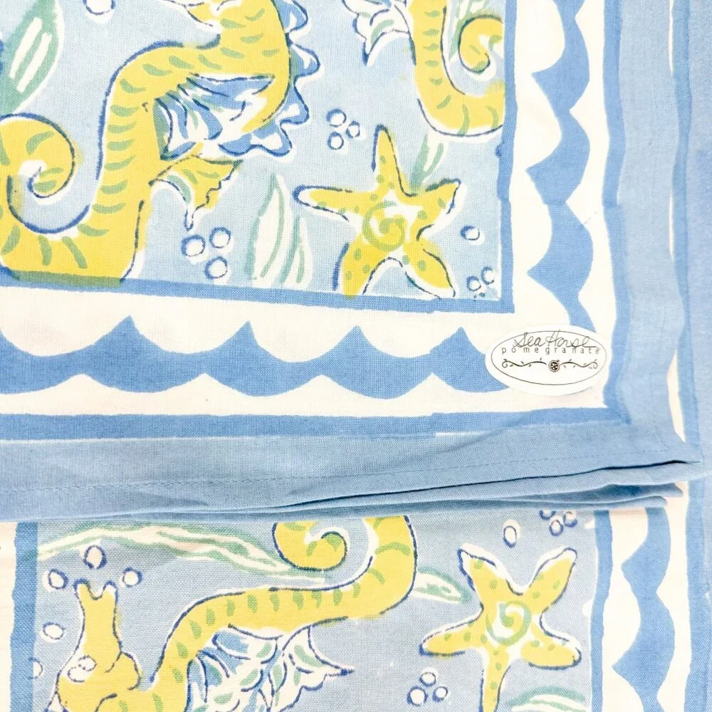 Pomegranate Cotton of Nautical Marine Sailing Placemats and Napkins 4 sets